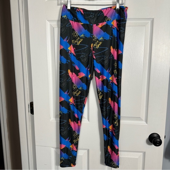 A Goofy Movie PowerLine leggings, size M, Disney, multicolor, stretch - Picture 9 of 9